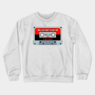 Cyndi Lauper Classic Retro Cassette Crewneck Sweatshirt